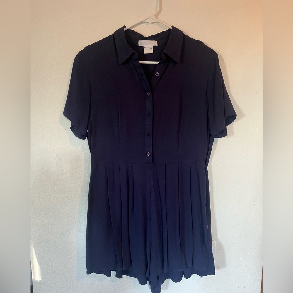 Urban Outfitters Button Down Romper Size Medium